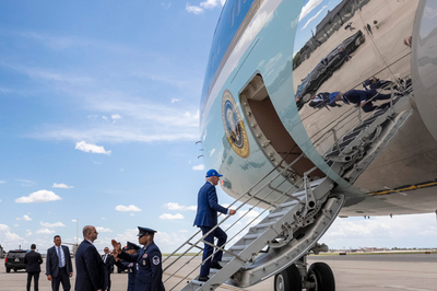 Why Biden is now routinely taking the short stairs up to Air Force One