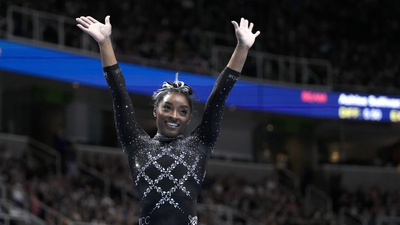 Simone Biles wins record 8th US Gymnastics title - a full decade after her first