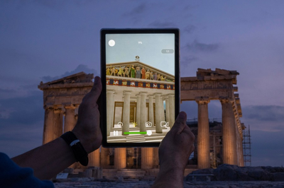 An app shows how ancient Greek sites looked thousands of years ago. It's a glimpse of future tech