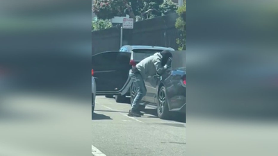 California thieves caught on camera blatantly breaking and entering into parked cars in San Francisco