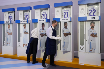 Lockers used by Ronaldo, Beckham and other Real Madrid stars are up for auction