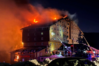 At least 66 dead, 51 injured in a hotel fire at a ski resort in northwestern Turkey