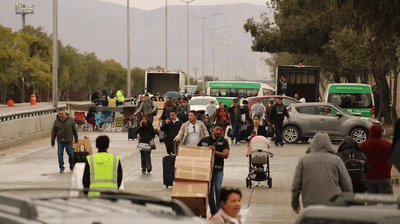 Tijuana airport blockage enters third day