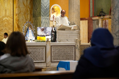 Pope receives hundreds of well-wishes on the 12th anniversary of his papacy, marked in the hospital