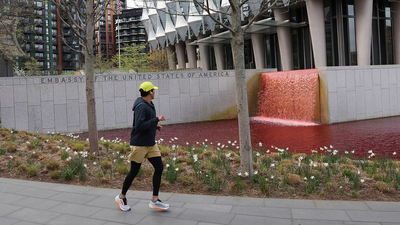 Greenpeace UK leader arrested for targeting American embassy with ' blood-red dye’: report