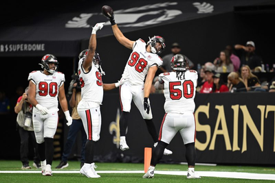 Anthony Nelson and the Buccaneers' defense shine in a 23-3 victory over the struggling Saints