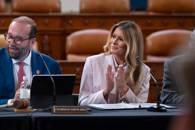 Melania Trump pushes for updating a foster care program during a rare visit to Capitol Hill