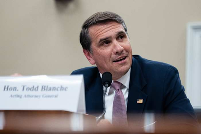 President Trump says he will nominate Todd Blanche to serve as attorney general