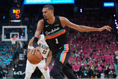 Wembanyama revels in safety of Hall of Famers, fans in playoff debut as Spurs top Blazers