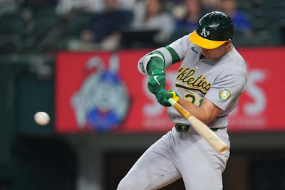 Athletics hit 3 solo homers on 7 pitches off Rangers' Eovaldi in 1st inning en route to 8-1 victory