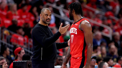 Rockets coach Ime Udoka tells team to 'grow up' after blowing late lead to fall behind Lakers 3-0 in playoffs