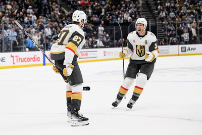 Theodore's overtime goal lifts Golden Knights to 5-4 win over Mammoth; series tied 2-all