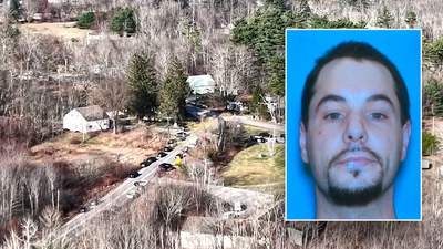 Massive manhunt underway in New Hampshire town after gunman allegedly wounds police officer, fires on family