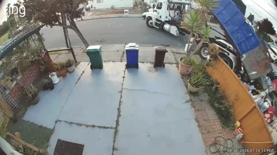 Fed-up dumpster company empties full load onto lawn of customer they say refused to pay bill