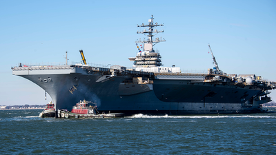 Sailors injured after fire breaks out on aircraft carrier USS Eisenhower during shipyard maintenance
