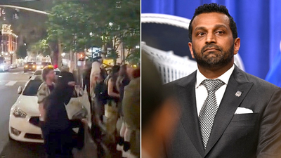 Agitators swarm hotel believed to house FBI Director Kash Patel