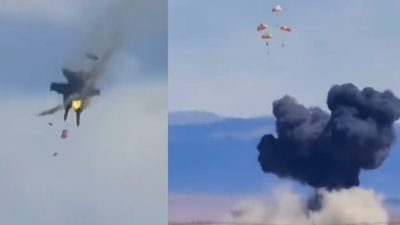 Four crew members ejected safely after two Navy jets crash during air show in Idaho, organizer says