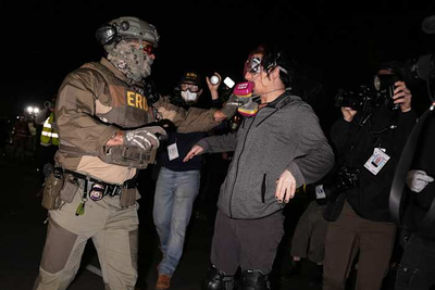 NJ state police set up protest zone outside contested immigration detention center as ICE leaves