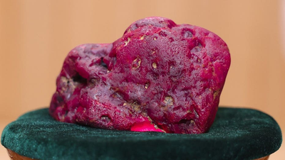 Massive 11,000-carat ruby believed to be second-largest ever found in conflict-ridden country