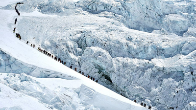 Record number of climbers summit Mount Everest from Nepali side despite overcrowding concerns