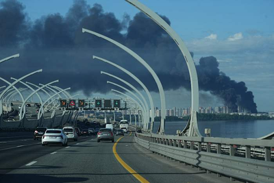 Ukrainian drones hit St. Petersburg oil terminal before city hosts Russian economic forum
