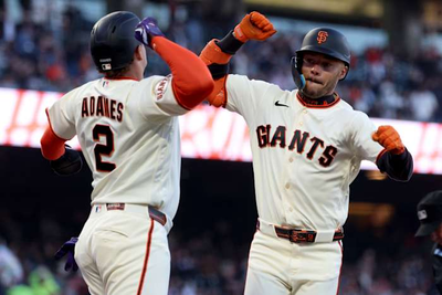 Grant McCray's 2-run homer backs Tyler Mahle and leads the Giants to a 3-0 win over the Brewers
