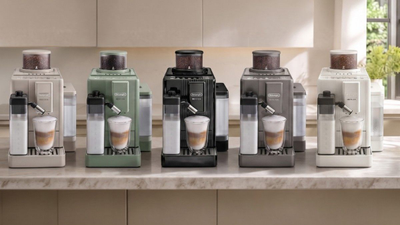 The new De'Longhi Rivelia Start is a super-compact coffee maker with a 10-drink menu