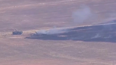 Pilot ejects as F-35 crashes at MCAS Miramar, sparking fire