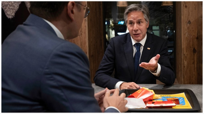 Blinken talks 'hangover food' with Ukrainian minister at McDonald's lunch