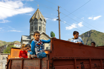 Over half of Nagorno-Karabakh's population flees as the separatist government says it will dissolve