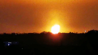 Huge fireball spotted in England night sky after lighting strike