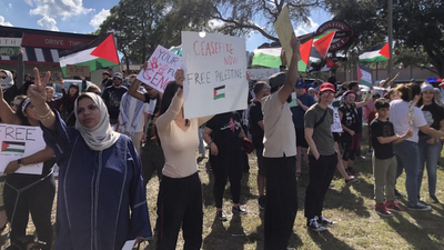 Hundreds attend pro-Palestinian demonstration in Temple Terrace