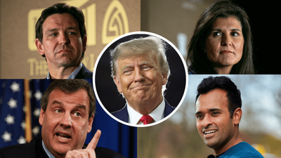 How each Republican candidate is tackling the Trump question