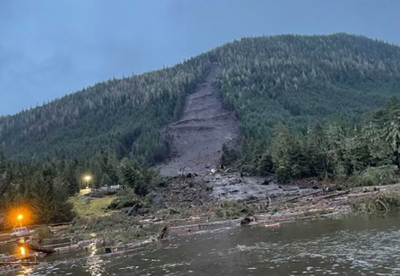 Officials begin clearing debris while 3 remain missing in Alaska landslide that left 3 dead