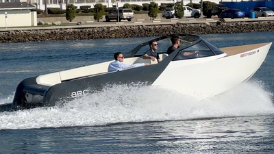Tesla-inspired speedboat is fast with no fumes
