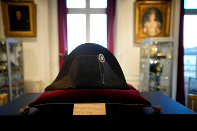 A hat worn by Napoleon sold for $2.1 million at an auction of the French emperor's belongings
