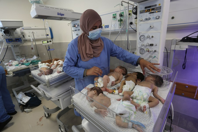 Premature babies in 'extremely critical condition' evacuated from Gaza