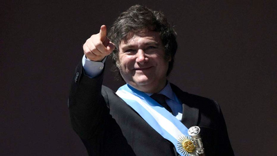 Argentina's newly elected president, Libertarian Javier Milei, sworn into office