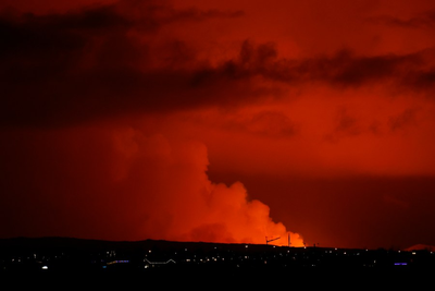 Iceland volcano erupts weeks after thousands were evacuated from a town on Reykjanes Peninsula