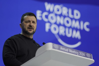 Zelenskyy visits Davos to rally support for Ukraine