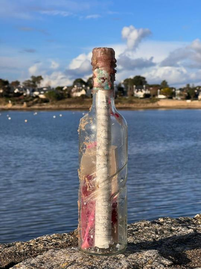 Bottle washes up in France 3 years after South Carolina fisherman dropped it in sea