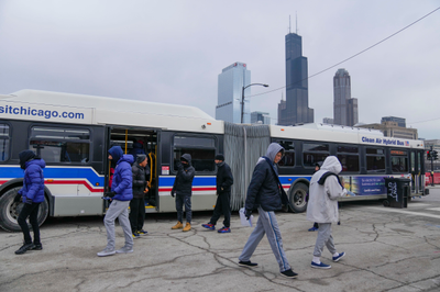 Freezing temperatures complicate Chicago’s struggles to house asylum-seekers