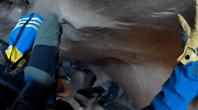 WATCH: Helicopter crew rescues climbers after fall in Utah slot canyon