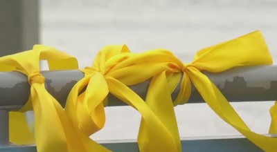 'Symbol of solidarity': Yellow ribbons placed in Tampa to raise awareness of American hostages in Gaza for 100 days