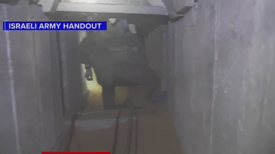 Video: Inside the Hamas tunnel where hostages were kept