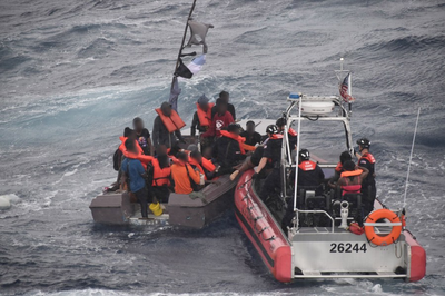 Coast Guard rescues 33 from sinking boat off coast of Haiti