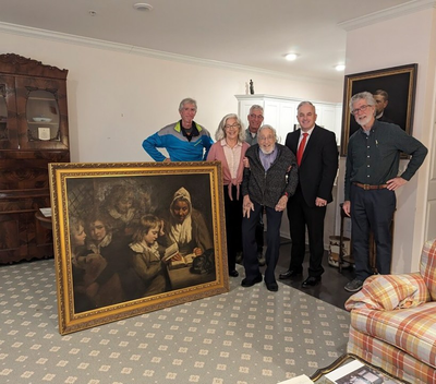 A British painting stolen by mobsters is returned to the owner's son — 54 years later