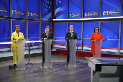 Leading candidates in California US Senate race face off on debate stage tonight