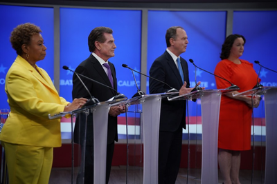 PHOTOS: CA Senate candidates Schiff, Garvey, Porter, Lee battle it out in Nexstar debate
