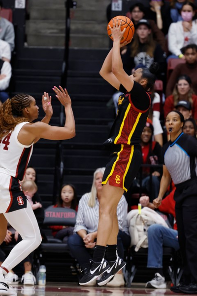 Southern California jumps to 7th in women's AP Top 25. South Carolina is still unanimous No. 1